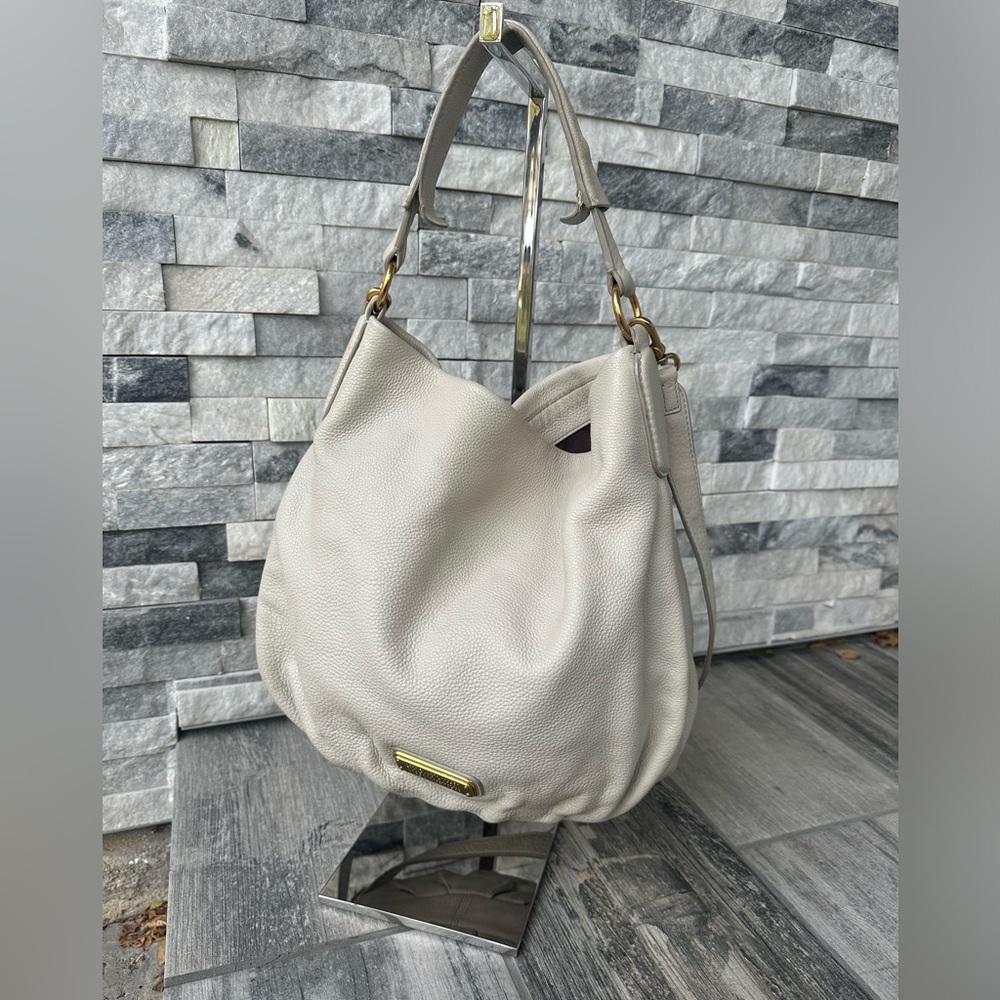 Marc by Marc Jacobs Classic Q Hillier Hobo White Workwear Handbag Purse Two Way - Picture 4 of 17